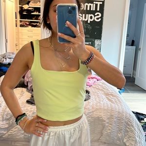 garage green tank top! very comfy, good for working out or partying